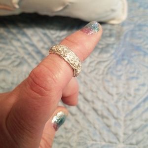 Sterling silver spinning ring